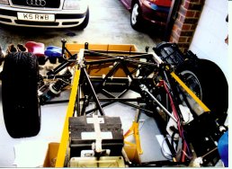 Engine bay ready for engine