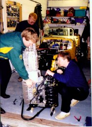 Gearbox going onto engine 1