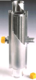 Cutaway view of Laminova Oil/Water Cooler